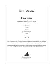 Bédard: CH. 30C Concerto for organ and string orchestra Streicherstimmen