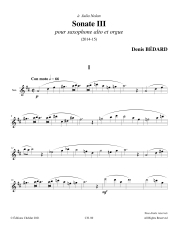 Bédard: CH. 80 Sonate III