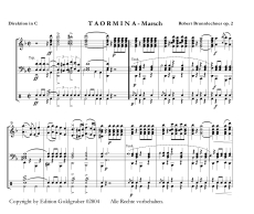 Robert Brunnlechner: Taormina - Marsch im italienischen Stil - PDF