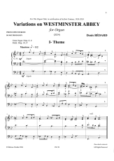 Bédard: CH. 99 Variation on WESTMINSTER ABBEY