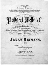 Reimann: Pastoralmesse in C op. 110 Christkindlmesse