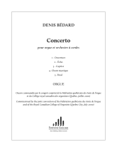 Bédard: CH. 30B Concerto for organ and string orchestra Orgelstimme