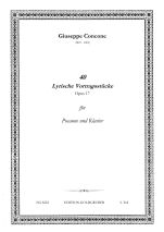 Concone G. 40 Lyrische Vortragsstücke Op. 17 2. Teil