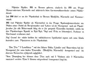 Richter: 3 Landtänze für 3 Violinen oder 3 Klarinetten