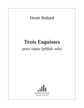 Bédard: CH. 04 Trois Esquisses organ pedals alone