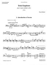 Bédard: CH. 04 Trois Esquisses organ pedals alone