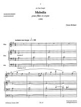 Bédard: CH. 29 Melodia for organ and flute