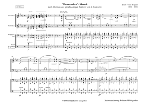 Joseph Franz Wagner: Donauwellen - Marsch