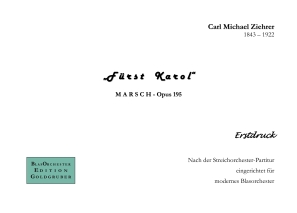 Ziehrer Carl Michael: Fürst Karol Marsch Opus 195 - PDF